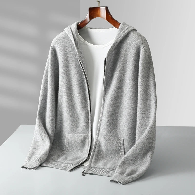 Caruso Cashmere Zip Hoodie